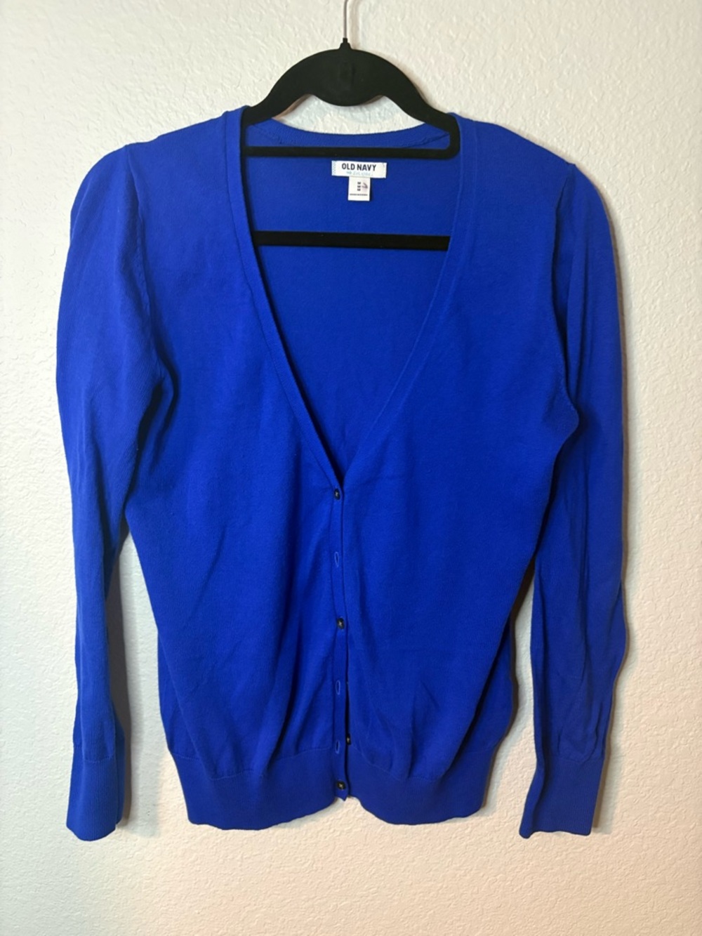 Old Navy Royal Blue V-Neck Button-Up Cardigan